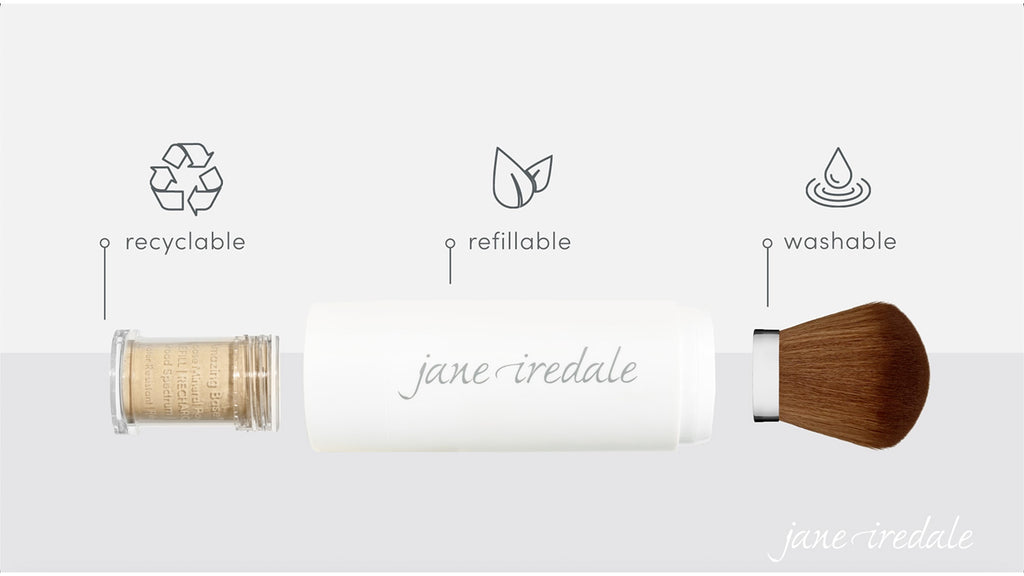 jane iredale - Amazing Base Refillable Brush - Autumn (Auslaufartikel) - Nachfüllbarer Make-up Pinsel - jane iredale Mineral Make-up - ZEITWUNDER Onlineshop - Kosmetik online kaufen